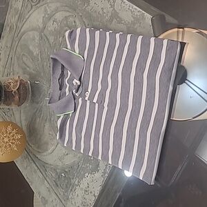 Ralph Lauren RLX Golf Multi Color Stripe Performance polo shirt medium